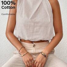 Women Blouses & Shirts - Beige - View 2