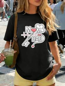 Dam-T-shirts - Svart - Visa 1