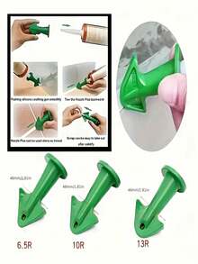 3pcs Silicone Sealant Caulking Gun Nozzle Tips - Durable Silicone Applicator Tools For Sealant And Epoxy Filler, Easy To Clean, Suitable For Floor And Tile Cracks, No Power Required - Multicolor - View 7