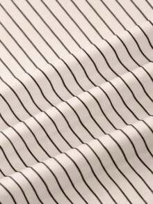 Camiseta corta de manga corta con cuello redondo y estampado de letras casual para mujer, de verano - Multicolor 3 - Ver 4