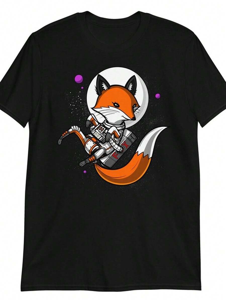 Fox Astronaut T1S1Hirt, UniS1ex Fox T1EE, M1ens Fox Clot1hing, Funny Fox Clothes, Fox Lover T1S1Hirt, Fox A1parel, M1ens Fox T1EE, Fox Ouit.