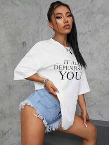 Dam-T-shirts - Vit - Visa 4