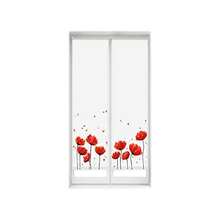 KIWI | Pack Of 2 Translucent Roller Blinds, Tool-Free Installation, Sizes From 40 To 90 Cm Wide And From 150 To 180 Cm High, Easyfix Drill-Free Installation, Available In 5 Models - 紅色 - 查看 2