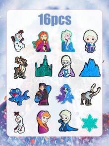 Disney Móc khóa giày Frozen, một phụ kiện hoài cổ dành cho người hâm mộ trung thành và những đôi giày được cá nhân hóa, bộ sưu tập trang trí giày được tuyển chọn kỹ lưỡng này tôn vinh tình yêu của bạn dành cho loạt phim được yêu thích này, với tất cả các nhân vật và biểu tượng mang tính biểu tượng mà bạn yêu thích. - đồ trang trí giày - Xem 5