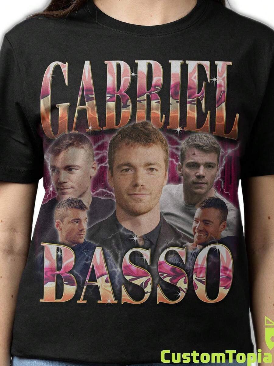 GABRIEL Ba1sS1o S1Hirt, Gabriel Ba1sS1o Homage Hirt, Gabriel Ba1sS1o Vintage T1S1Hirt, Gabriel Ba1sS1o 90s B1Ootleg S1Hirt. - 黑色 - 查看 1