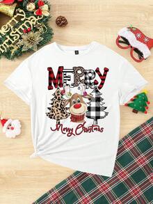 Nueva Camiseta Casual Minimalista de Verano 2026 Feliz Año Nuevo, Camiseta Casual de Moda para Mujer, Creativa, Personalizada, Fresca, Linda, Sencilla, con Estampado de Números, Cintas, Coronas y Eslóganes, Camiseta Básica Holgada de Manga Corta, Ambiente de Año Nuevo, Adecuada para Mujeres - Camiseta Vintage de Estilo Urbano Unisex, Holgada, de Algodón, de Manga Corta y Cuello Redondo. - Blanco - Ver 3