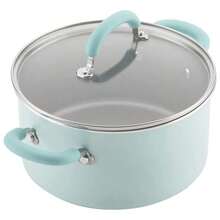 Rachael Ray Create 13 Piece Delicious Aluminum Nonstick Pots And Pans, Light Blue - View 7