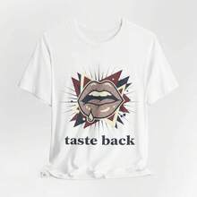 Taste Back T-Shirt |   Kiss All The Time Disco Occasionally - 黑色 - 查看 4