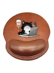 Alas Mouse dengan Sandaran Pergelangan Tangan, Desain Pola Kucing Lucu, Desain Ergonomis dengan Sandaran Pergelangan Tangan, Alas Mouse Kulit Sintetis, Alas Mouse Nyaman dengan Sandaran Pergelangan Tangan Halus, Alas Meja Komputer, Alas Keyboard Kantor, Pelindung Meja, Cocok untuk Alas Anti Selip, Bermain Game, Anti Selip, Komputer, Laptop, Kantor, Penggunaan di Rumah, Suvenir Musim Wisuda, Cocok untuk Kantor dan Bermain Game, Hadiah Sempurna untuk Hari Valentine dan Hari Ibu - View 13