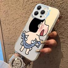 Handyhülle mit vintage Anime-Design kompatibel mit iPhone12 Mini/Air/11 Pro/11 Pro Max/13 Mini/16 Pro Max/17/13 Pro/16/13 Pro Max/13/14 Plus,  Galaxy S22 Ultra 5G/ 15 pro/ Galaxy S23 Ultra, vintage anime design cooles anime design retro anime stil klassischer anime stil. - Silber - Übersicht 8