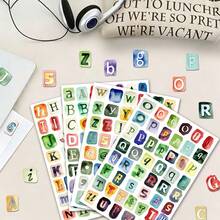 1000+Pcs Alphabet Sticker Book, 20 Sheets Ransom Note Style Mixed Font Letter Stickers For Journal, Scrapbook, Laptop, Phone Case & Gift Box For Stationery Lovers, Creatives & Collectors School Supplies - Alien - View 2