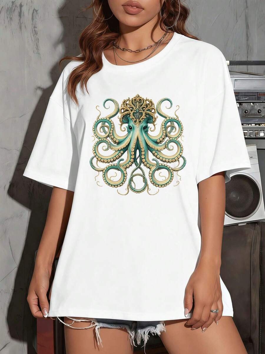 Women T-Shirts - White - View 1