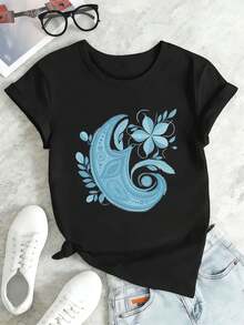 Women T-Shirts - Black - View 2