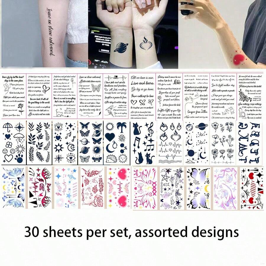 Temporary Tattoos - Multicolor - View 1