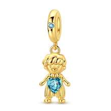Pendentif en forme de scarabée de l'amour éternel, carrosse de citrouille royal, lion et cœur décoratif multifonctionnel, plaqué or 18k, accessoire de bijou pour femme, convient pour bracelet original, collier, pendentif DIY, port quotidien, rendez-vous, fête, vacances, cadeau romantique unique et parfait - Doré - View 20