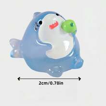 5/10/20pcs DIY Luminous Sharks, Mini Resin Animals, Sharks That Glow In The Dark, Perfect For Birthday Gifts, Sock Gifts, Party Gifts, Classroom Rewards, Prank Games, Landscape Gardens, Desktop Ornaments, And Car Ornaments! - Multicolor - View 9