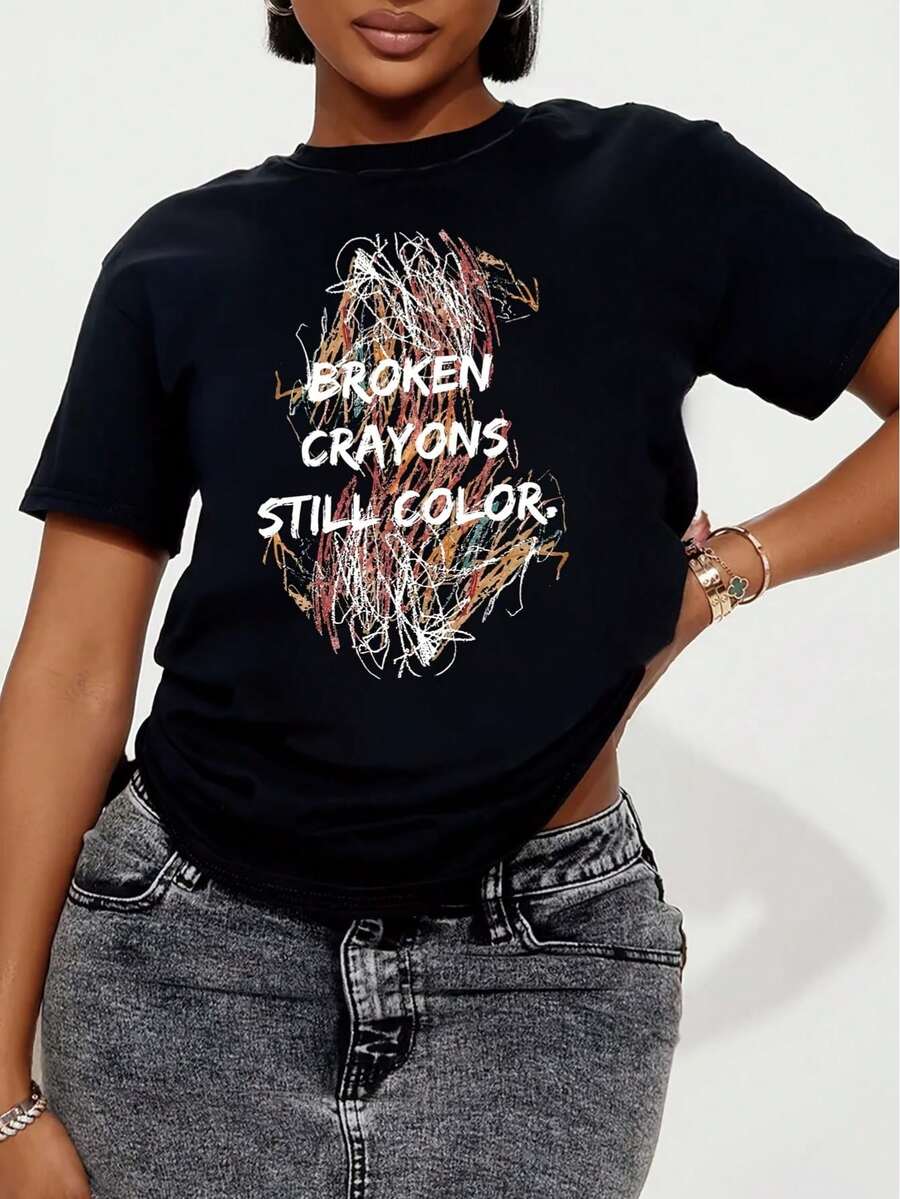 Women T-Shirts - Black - View 1