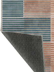 Modern Round Washable Non-Slip Area Rug – Thin Soft Living Room Carpet, Kitchen Rug & Runner, Home Decor Rug - Multicolor - View 5