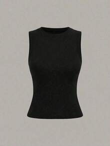 Camiseta de tirantes casual y versátil con cuello redondo y rayas para mujer - Multicolor 19 - Ver 4