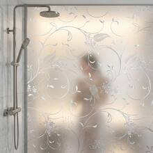 1Roll Window Privacy Film Static Cling Non-Adhesive Window Film Frosted Glass Bathroom Door Decoration Privacy Covering - Wheat - View 7