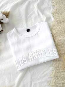 95% algodón. Camiseta corta de manga corta, cuello redondo, ajustada y recortada de unicolor minimalista casual para mujer, vintage, softgirl, elegante. Se puede usar en todas las estaciones, old money, salidas de verano, en casa, vuelta al cole, otoño. - Multicolor 3 - Ver 9