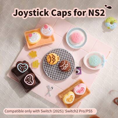 Nắp bọc cần điều khiển silicon cho tay cầm chơi game 2025 IINESwitch/Switch2/NS2, phụ kiện dễ thương.