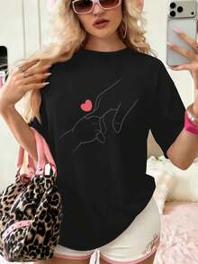 Women T-Shirts - Black - View 1