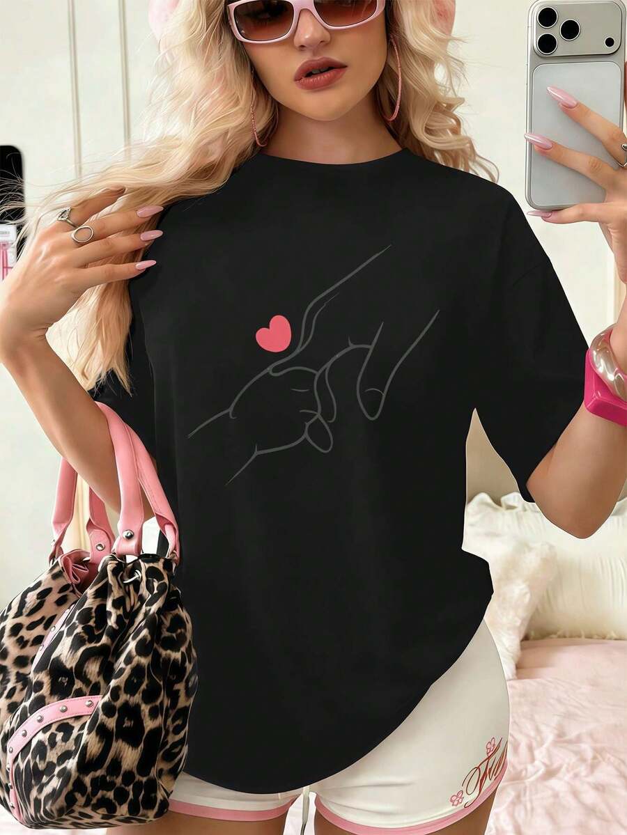 Women T-Shirts - Black - View 1