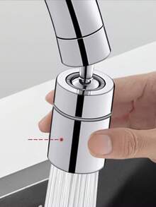 360°旋转厨房浴室水龙头防溅起泡器，现代水槽水龙头延长喷头，防溅洗涤配件，水龙头延长器，起泡器，可旋转延长器，耐用塑料结构，抛光表面，适用于厨房和浴室水槽水龙头，非常适合清洗蔬菜、水果和餐具，兼容洗碗机，升级您的水龙头，是节日礼物和家居装修的理想之选。 - 彩色 - 查看 6