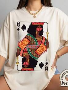 T-Shirt, Black Woman Shirt,Black History Month Gift for Women camisetas para hombre playeras de hombre ropa hombre conjunto de hombre playera de hombre cosas de hombre vestido casuales para mujer conjuntos de mujer blusas elegantes camisetas para mujer vestido de mujer - Blanco - Ver 6
