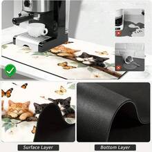 1pc Cute Cat & Butterfly Pattern Absorbent Drying Mat, Suitable For Dining Table And Cafe, Soft Natural Style Enhances Warmth, Multi-Purpose Drainage Mat, Home Gift, Desktop Decor - XYLSD-324 - View 10