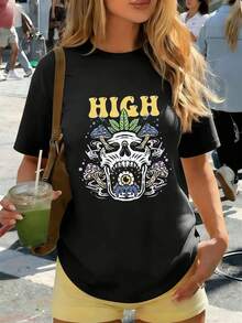 Women T-Shirts - Black - View 1