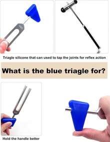 528 Hz Tuning Fork For Healing, DNA Repair, Reliever Stress And Perfect Healing Musical Instrument, With Blue Silicone Hammer - 顏色 - 查看 8