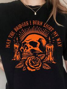 Women T-Shirts - Black - View 6