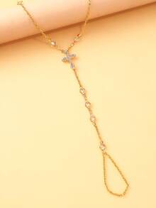 1 chiếc vòng đeo ngón tay kiểu Bohemian đính đá hình thánh giá, thích hợp cho kỳ nghỉ hè, đi biển hoặc lễ Ramadan dành cho nữ. - Nhiều màu - Xem 3