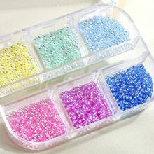 1mm Colorful Mini Nail Diamonds, 3D Resin Gems, Suitable For DIY Manicure, Mixed Color Nail Decorations, Sparkling Diamond Nail Accessories, Suitable For Manicure Art Handmade DIY - Multicolor - View 7