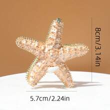SUSUZUKU 1pc Creative Gift Metal Enamel Starfish Jewelry Box, Unique Birthday/Valentine's Day Gift, Ocean Style Jewelry Storage Box, Seashell Starfish Ceramic Jewelry Organizer, Desktop Decor - Starfish - View 12