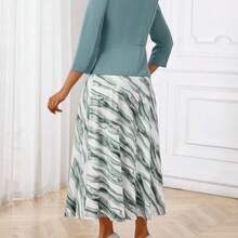 Lady Spring, Summer, Autumn And Winter Elegant Office Party New Year Ladies Dresses - Multicolor - Ver 3