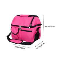 1 Pc Bolsa de Aislamiento bento Bolsas termicas Lunch Bag Bolsa Aislante Resistente Desgaste Bolsas de conservación Bolsa de Almacenamiento Impermeable Bolsa de Picnic portátil - Rosa - Ver 4