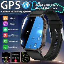 男士 2026 智慧手錶，搭載 GPS、健身追蹤、心率與血氧監測，2.01 吋 HD 螢幕，IP68 防水運動手錶，適用 iOS 與 Android - 查看 12