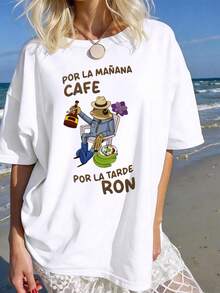 Women T-Shirts - 白色 6 - 查看 2