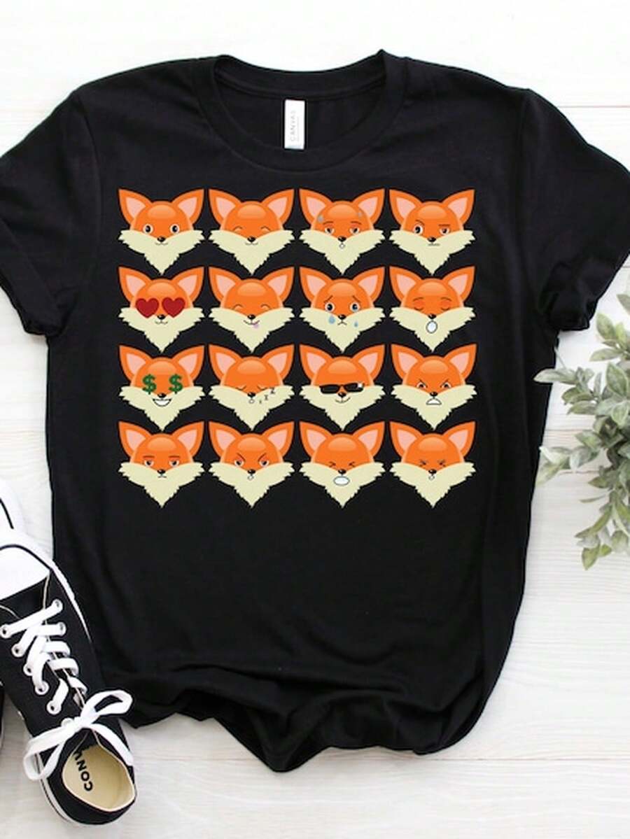 Foxes Faces Foxes Face Cute Funny T1S1Hirt, Red FoxesS1 Lovers, Adorable Birthday Gift, CH1Ristmas Gift, Adult, Youth, , Toddler T1EEs.