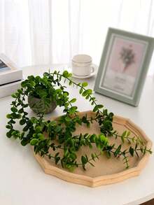 1/2件人造花瓶，仿真花與植物，適用於房間/客廳、牆面、辦公室、浴室、層架裝飾，婚禮與生日裝飾，適合春夏戶外與花園裝飾，入厝禮物 - 薄荷綠 - 查看 7