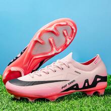 Hidkat Unisex Multi-Terrain Football Shoes, Fully Applicable, Excellent Anti-Slip Performance, Durable And Wear-Resistant, Comfortable Fit, Perfect For Mixed Court Conditions, Outdoor Games And Daily Sports - Pink - View 3