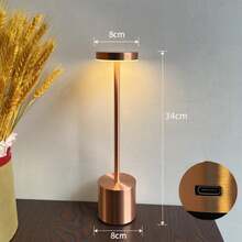 1pc Minimalist Art USB Charging Lamp - Modern Design, 3-Color Touch Home Night Light With 3 Color Temperature Settings, Suitable For Bedroom, Living Room, Dining Room, Coffee Shop, Office, Dining Hall, Bedside, Creating Warm Home Atmosphere, Creative Gift - 彩色 - 查看 11