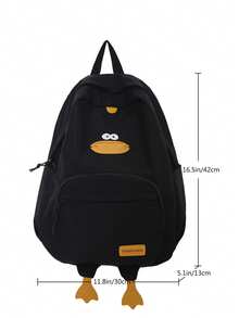 2026 New High-Value Student Backpack For Women, Minimalist Large Capacity Corduroy Middle School Backpack - Black - View 5