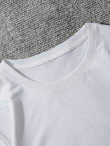 Bold Letter Graphic Symbolizing Confidence And Modern Street Attitude Men's Short Sleeve TShirt & Shorts Set 2pcs Set Casual Streetwear Summer Outfit Matching Athleisure Style For Daily Comfort And Fashion - 白色 - 查看 3