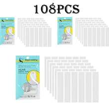 108pcs/72pcs/36pcs Non-Slip Hijab Sticker Tape, Invisible Double-Sided Adhesive, Summer Clothing Anti-Slip Sticker, Suitable For Hijab, Scarf, Shawl, Top, No Need For Pins, Sweat-Proof, Durable Muslim Hijab Fixing Accessory, Suitable For Women's Clothing Fixing Accessory - Multicolor - View 8