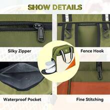 Pickleball Bag Women Men Large Tennis Backpack Pickleball, Tennis, Racketball, And Travel Sling Bag With Shoe Compartment And Fence Hook External Ball B - Ag And Adjustable Shoulder Strap - Black-A - 查看 5