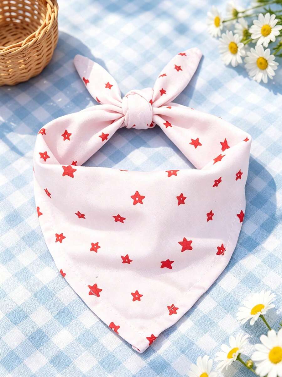 Cute & Sweet Pet Triangle Bib, Drool Bib, Suitable For Household Cats And Dogs - Multicolor - View 1